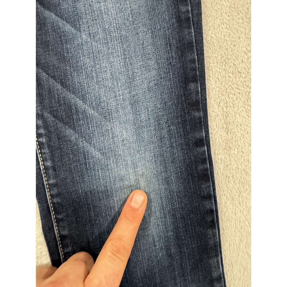 American Eagle Outfitters Jeans‎ Womens 8 Blue Skinny Viscose Stretch Whiskered - Picture 4 of 16